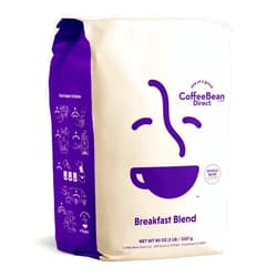 Coffee Bean Direct Breakfast Blend, Whole Bean Coffee, Mixed Roast Level, 5 Pound Bag (Pack of 1)
