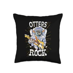 Sea Otter Modern Silhouette Sea Otter Lover Funny Design Throw Pillow, 16x16, Multicolor