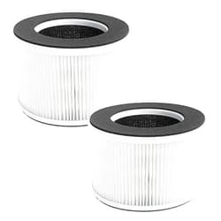 Flintar True HEPA Replacement Filter, Compatible with hOmeLabs Home 4-in-1 Compact HEPA Air Purifier HME020020N Only, AKJ050GE, 2-Pack