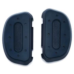 Kuryakyn 7044 Motorcycle Foot Control Component: Heavy Industry Passenger Floorboards for 1986-2019 Harley-Davidson Motorcycles, Satin Black, 1 Pair