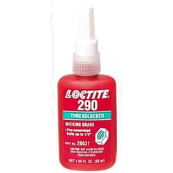 Loctite 29031 290 Threadlocker Adhesive, Wicking Grade High Strength, Green, 50 ml Bottle -2 pack