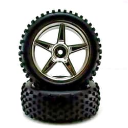 Redcat Racing 06010c Chrome Front Wheels & Tires, 2Piece
