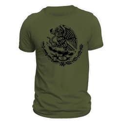 Five Up Tees Mexico Mexican Eagle T-Shirt with Personalization Option - Playera Con Aguila De Mexico Personalizable