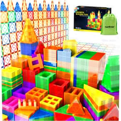 Soyee Compatible Magnetic Tiles Building Blocks Stem Toys for 3+ Year Old Boys and Girls Montessori Toys Toddler Kids Gifts Parents Approved Sensory Toys