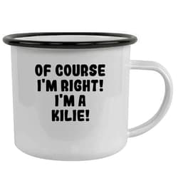 Molandra Products Of Course I'm Right! I'm A Kilie! - Stainless Steel 12Oz Camping Mug, Black