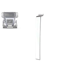KOZAK compatible with Volvo VNL 2018+ Middle Center Bumper Left Driver Side Chrome Trim Mold
