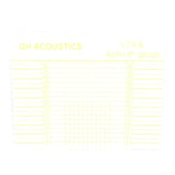 Demeras Block Ruler Headshell Aligning Accessory Gauge Alignment Clear Lines Scratch Resistance High Definition for Tonearm VTA Balance Azimuth Adjustment Ruler