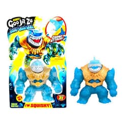 Heroes of Goo Jit Zu Deep Goo Sea Thrash Hero Pack. Super Squishy, Goo Filled Toy. with Chomp Attack Feature. Stretch Him 3 Times His Size!