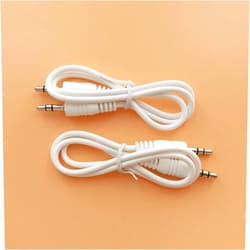 Luventg AUX Cable,Auxiliary Cable(3.3ft, Hi-Fi Sound) 3.5mm AUX Cable Lossless Audio Gold-Plated Auxiliary Audio Cable with Car,Home Stereos，Speaker，iPod，Pad，Headphones(White - 2 Pack)