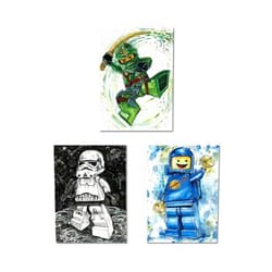 4LittleHeroes,Legos Style Characters, Posters for Boys Room Decor, Wall Art Trooper Poster, For All Sci-Fi Movies Funs, Design and Made in Europe (Vinyl, 8x10)