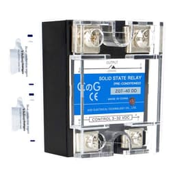 CGELE CG Solid State Relay SSR-40DD DC to DC Input 3-32VDC To Output 5-240VDC 40A Single Phase Plastic Cover…