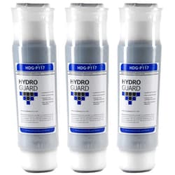 Hydronix HX-HDG-P117/3 Compatible Cuno Aqua-Pure AP117 Replacement Universal GAC Water Filter Cartridge-3 Pack, White