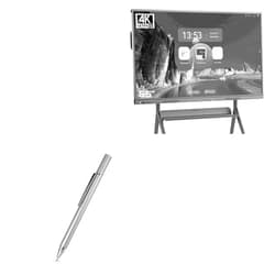 BoxWave Stylus Pen Compatible with JYXOIHUB JYX55HY-B (55 in) - FineTouch Capacitive Stylus, Super Precise Stylus Pen - Metallic Silver