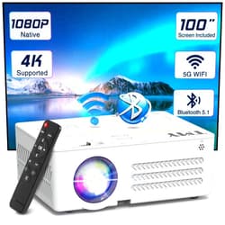 TMY Projector with WiFi and Bluetooth【100