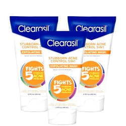 Clearasil Ultra 5in1 Exfoliating Wash, 6.78 oz. (Pack of 3)