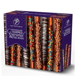 Mrs. Prindable's Mrs Prindables 24 Chocolate Dipped Caramel Pretzel Rods