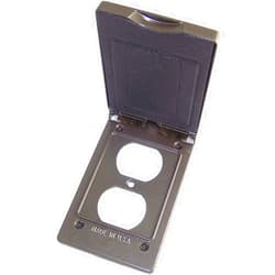 Greenfield Made in The U.S.A. CDRVBRS Series Weatherproof Electrical Outlet Box Cover, Bronze