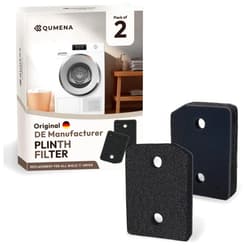 QUMENA Plinth Filter Replacement for Miele T1 Dryers - German Designed 9164761 Double Layer Heat Pump Tumble Dryers Filter, Toe - Kick Filter Foam Sponge Replacement 2 Pack