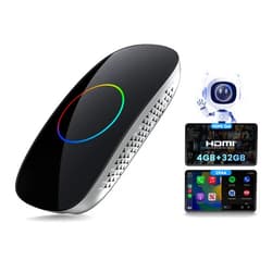 ATOTOOUT Magic Box - AI Box CarPlay & Android Auto Wireless, 4GB+32GB Support YouTube, Netflix, Prime Video, Disney+, Spotify w/HDMI-Out, Dual Wi-Fi & BT(5.4 & 4.2), USB Playback, AI-Powered, CB4DT