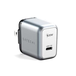 Satechi 20W USB C Charger Block – Supports Power Delivery – Fast Compact Wall Charger for MacBook Pro, MacBook Air, Google Pixelbook, ThinkPad, Dell XPS, iPad Pro, Galaxy S22/S20, iPhone 15/14/Pro