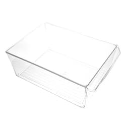 FUOYLOO Food Storage Container Refrigerator Organizer Bin Plastic Preservation Box for Pantry and Freezer Fruit and Beverage Storage, Stackable without Lid