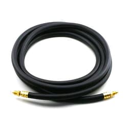 WeldingCity Power Cable Hose 57Y03R (Rubber, 1-Pcs Style) 50-ft for Air-cooled TIG Welding Torch 9-series and 17-series