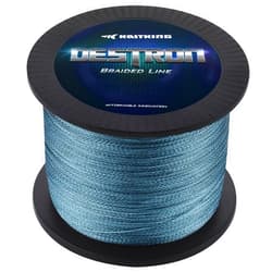 KastKing Destron Braided Fishing Line, Highly Abrasion Resistant, Improved Knot Strength, Ultra-Thin Diameter Superline, Zero Stretch & Memory, CFT “Color Fast Technology”, 75% Thinner Than Mono