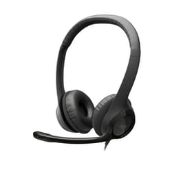 Logitech H390 Wired Headset for PC/Laptop, Stereo Headphones with Noise Cancelling Microphone, USB-A, in-Line Controls for Video Meetings, Music, Gaming and Beyond - Black