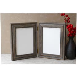 Handmade Rustic/Distressed Lancaster Double or Triple Frame, Barnwood finished frame, Weathered finish, Country Photo frame, Cottage, Custom sizes available