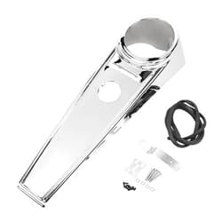 BID4ZE Chrome Dash Gas Fuel Console Tank Panel For Harley Road King FLHR/Police FLHP/Classic FLHRC/Shrine SE FLHR/Police Escort FLHPE 2008-2023