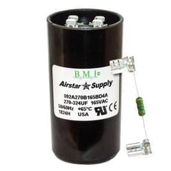 BMI 270-324 uF x 165 VAC - BMI/USA Start Capacitor # 092A270B165BD4A with Bleed Resistor