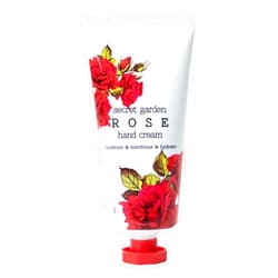 JIGOTT Secret Garden Rose Hand Cream - Korean Moisturizing Hand Lotion For Dry Hands Travel Size (Rose Scent, 3.38 Fl Oz)