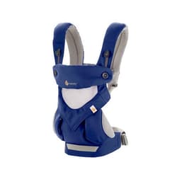 Ergobaby 360 All-Position Baby Carrier with Lumbar Support and Cool Air Mesh (12-45 Pounds), French Blue