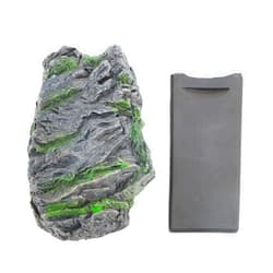 Tnfeeon Hide A Key in a Real Looking Rock Stone, Holds Standard Sized Spare Keys by Rockey Fits in with your Landscaping and Yard Resistant to Outdoor Elements