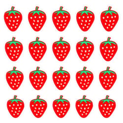 Hariendny 20 Pcs Strawberry Embroidered Iron on Patches Red Strawberry Appliques Fruit Decorative Patches Cute Sew On Applique for Shirts, Jeans, Hats, Coats, Jackets, Backpacks