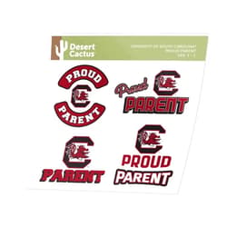 Desert Cactus University of South Carolina Stickers Vinyl Decal Laptop Water Bottle Car Scrapbook (Proud Parent Sheet)