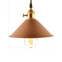 CZLZY Nordic -Style Iron Chandelier, Creative Color Lampshade, E27 Snail Mouth Lamps, Single -Head Hanging Lamp, Adjustable Height, Restaurant Bar Cafe Ceiling Lighingfixtures