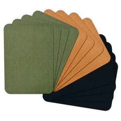 Guokuai 12PCS Premium Quality Fabric Repair Patches Iron-on Patches for Clothing Inside & Outside Strongest Glue Cotton 3