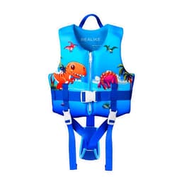 REALIKE Kids Swim Vest Toddler Floaties Adjustable Safety Strap Swimming Aids for Toddlers Children Float Swimsuit, Suitable for Age 2-10 Years/22-88lbs