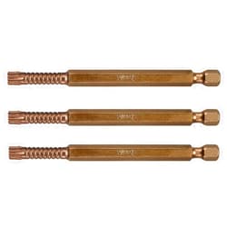 VEGA Industries VEGA T10 TORX Impact Driver Bits. Impactech Professional Grade Impact Grade T-10 TORX 3.5
