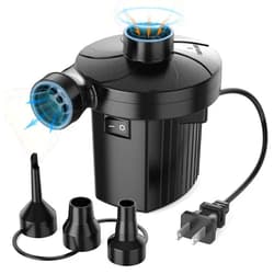 Motorenbau Electric Air Pump for Inflatables,Portable Quick-Fill Air Pump with 3 Nozzles,110-120V, Inflator & Deflator Pumps for Outdoor Camping, Air Mattress Beds,Boats,Inflatable Cushion,Couch,Pool Floats