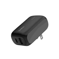 Belkin BoostCharge 42W Dual Port Wall Charger, USB-C + USB-A Charger Fast Charging for iPhone 15, 15 Plus, 15 Pro, 15 Pro Max, 14, 14 Pro Max, iPhone 13, Galaxy S24 Ultra, iPad, AirPods & More - Black