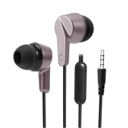 UrbanX R2 Wired in-Ear Headphones with Mic for Wiko Ridge Fab 4G with Tangle-Free Cord, Noise Isolating Earphones, Deep Bass, in-Ear Bud Silicone Tips