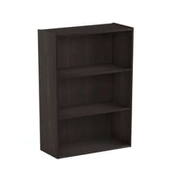 Furinno Pasir 3-Tier Open Shelf Bookcase, Dark Espresso