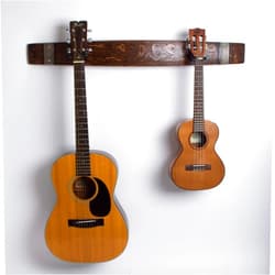 Alpine Wine Design! Napa Valley Wine Barrel Double Guitar Rack, Choice of Finish