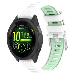 Nacorulu Compatible With Garmin Vivoactive 4S Bands,18mm Double Color Soft Silicone Replacement Band for Garmin Vivomove 3S / Venu 3S 2S / Forerunner 265S 255S