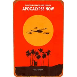 KIVYYB Apocalypse Now Movie Poster Retro Metal Tin Sign Vintage Wall Decor Signs Metal Poster 8x12 Inch