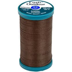 COATS&CLARK D71-50 Outdoor Living Thread, Mini King Spool, 200-Yard, Dark Brown
