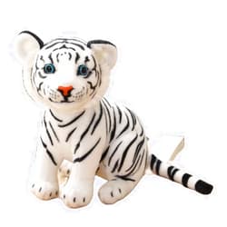 GUDVES White Tiger Plush Toy - 7.8