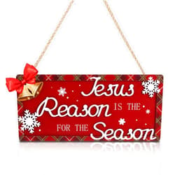 HOURIA Jesus is the Reason for the Season Christmas Sign, 12